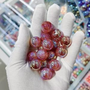 Cuentas Acrílicas Redondas de 16 mm en 12 Colores al por Mayor para la Fabricación de Joyas y Bolígrafos con Cuentas, en Oferta, Empaquetadas en Bolsa OPP - Product Image 4