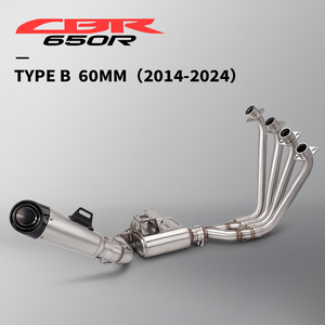 Sistema de Escape Completo para Motocicleta CBR650 CBR650F <span class=keywords><strong>CB650R</strong></span> / R 2014-2026, Tubo de Conexión Delantero, Escape <span class=keywords><strong>Moto</strong></span> - Product Image 1