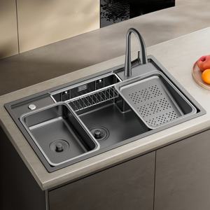 Nuevo Fregadero de Cocina Individual Grande Multifuncional Nano Engrosado Hecho a Mano 2026, Antioxidante y Fácil de Limpiar - Product Image 1