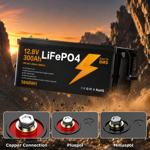 Batterie au lithium 12V 300Ah <span class=keywords><strong>pour</strong></span> entrepôt européen, durée de vie de plus de 15000 cycles à 60 % de décharge profonde, pack de batteries LiFePo4 étanche IP67 - Product Image 2