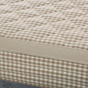 Reden更高品质格子可拆卸棉麻面料乳胶3D空气纤维防滑面料环保床垫