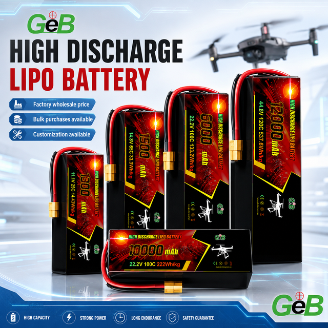 High Discharge 100C OEM 3S 4S 6S 8S 12S Drone Battery  11.1V 22.2V 10000mAh Lightweight Lipo Battery for FPV Racing Drone UAV