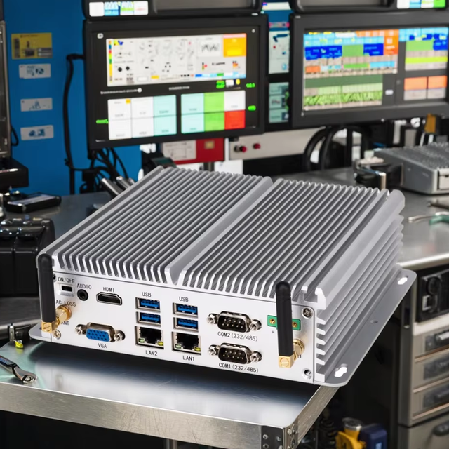 Industrial Embedded PC with 9-36V Wide Voltage Range Fanless Mini Box X86 Intel I3 I5 I7 8565U 5005U Windows 11 Linux OS