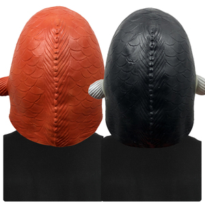 Máscara de Látex Personalizable de Pez Dorado, Disfraz de Animal para Fiesta de Halloween, Mascarada, Juguete Divertido y Adorable - Product Image 4