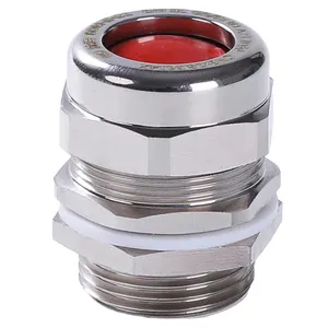 Explosion Proof Waterproof Junction Box Stainless Steel Cable Gland With End Male Thread M22 Ex Flexible Cable Gland Connector