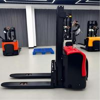 Stacker Elektrik 3m 1.5 Ton 2 Ton Pengangkat Pallet 48V Baterai Stand-on Drive Forklift Gudang Lorong Sempit