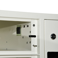Casier biométrique intelligent à 12 ports avec reconnaissance faciale électronique, équipement éducatif pour le stockage des bagages