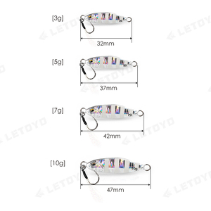 Señuelo <span class=keywords><strong>de</strong></span> plantilla <span class=keywords><strong>de</strong></span> metal 3G 5G 7G 10g Mini plomo pescado fundición lento Jigging señuelo Micro Jig cuchara Plantilla Senuelo <span class=keywords><strong>Cebo</strong></span> - Product Image 2