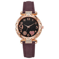 Business-Quarz-Armbanduhr mit Mondphase, lässige Kleideruhr, Lederarmband, Chronograph für Büro und Reisen