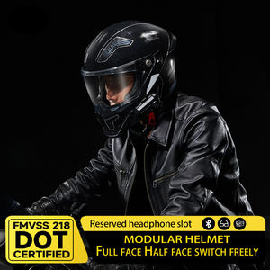 Casco de Motocicleta Modular de Doble Lente con Certificación <span class=keywords><strong>DOT</strong></span>, ABS, Integral, Abatible, Accesorios para Motociclistas - Product Image 4