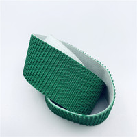 Courroie transporteuse circulaire en PVC/Nylon à motif herbe verte, résistante à l'huile, aux acides et au vieillissement, durable