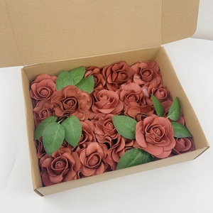 <span class=keywords><strong>Bouquet</strong></span> <span class=keywords><strong>de</strong></span> roses artificielles transfrontalières pour table d'intérieur, décoration <span class=keywords><strong>de</strong></span> mariage à tenir en main, modèle 0051 - Product Image 4