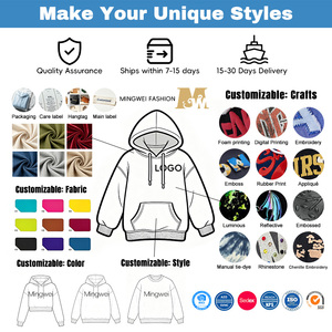 Sweat-shirt à capuche zippé intégral personnalisé pour homme, doublure à carreaux, couleur unie, fabricant sur mesure, usine OEM ODM, streetwear épais - Product Image 2