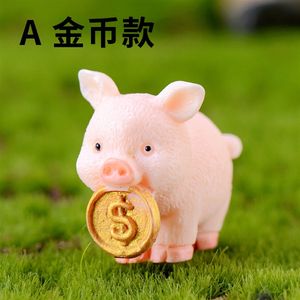 Pendentif en résine artisanal, micro-paysage de succulentes DIY, décoration de voiture, thème Animaux de dessin animé, pour l'année du cochon, de la marque weij lucky pig - Product Image 6