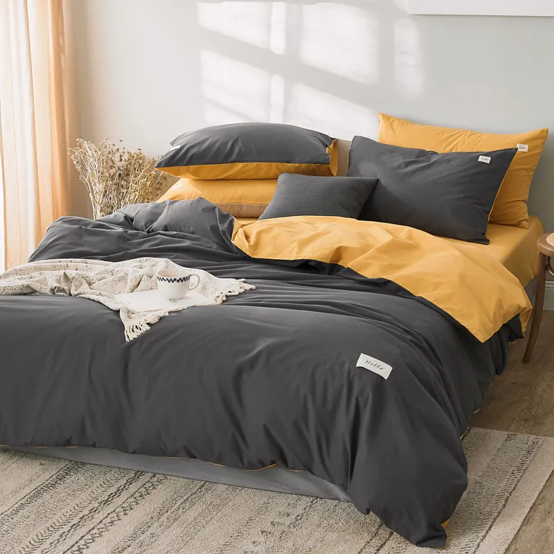 Полноразмерный Комплект постельного белья 7 в 1 из 100% полиэфирного волокна с простыней