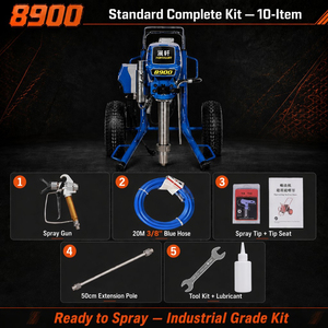 Machine de pulvérisation sans air électrique haute tension à moteur brushless <span class=keywords><strong>pour</strong></span> peinture au latex, enduit et mastic, <span class=keywords><strong>pistolet</strong></span> de pulvérisation puissant 220V, vente en gros - Product Image 5