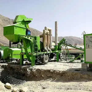 Hot Mix Plant 40TPH Mini Mobile Asphalt Plant For Sale