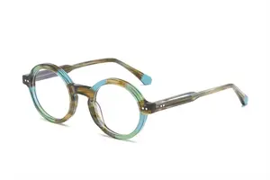 गर्म बिक्री वाले गोल आईवियर मैज़ुचेली एसीटेट आई चश्मा पुरुष महिला उच्च गुणवत्ता वाले चश्मे नए डिजाइन