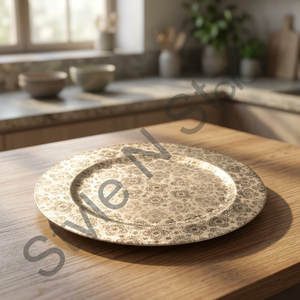 Luxury Creative Dried Fruit Candy Plate Server Ware <b>Snack</b> <b>Tray</b> Laser Etching Design <b>Tray</b> Serving Plate Stainless Steel - Product Image 1