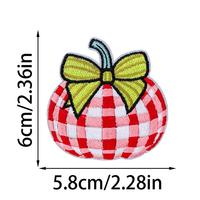 En gros, patchs brodés et appliques thermocollantes assortis à motifs citrouille d'automne, écossais, léopard et nœud, pour vêtements, sacs et projets DIY de Thanksgiving