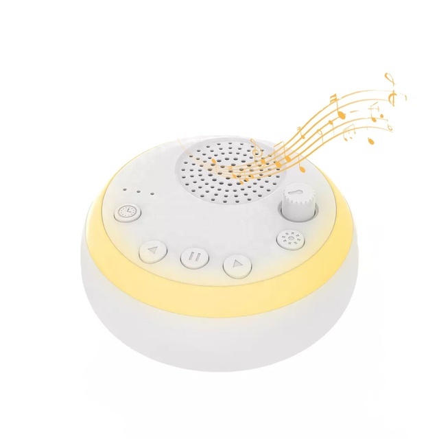2024 Hot Battery Powered White Noise Machine Soothing Baby Sleep Aid Portable Therapy LED Flashing Light 20 Hours Home Theatre