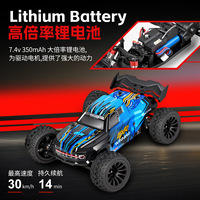 1:24 2WD Truk Monster Listrik Proporsional Penuh Kecepatan Tinggi Off Road 2.4G Remote Control RC Kendaraan Model Hobi Mobil Mainan