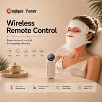 Masque LED sans fil Magique Power OEM professionnel de qualité médicale en silicone, 460nm 530nm 630nm 850nm, 72 LED, 4 puces LED, lumière rouge