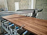 Ligne de production d'emballage intelligente WPC Wide Board MDF Surface PUR Machines à bois