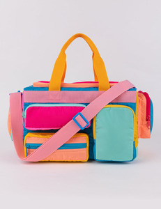 <span class=keywords><strong>Sac</strong></span> de <span class=keywords><strong>voyage</strong></span> personnalisé à grande capacité avec empiècements de couleur, <span class=keywords><strong>sac</strong></span> de <span class=keywords><strong>sport</strong></span> de camping en nylon 21L - Product Image 4
