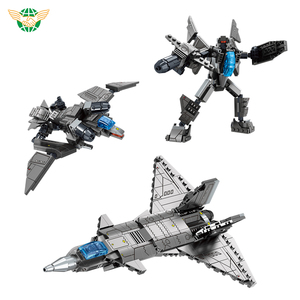 La migliore vendita 3 in 1 F-35 military technical airplane building blocks modello mini building block giochi per adulti