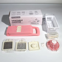 Accessoires de cuisine 16 en 1 coupe-aliments hachoir à oignons légumes mandoline trancheuse coupe-légumes multifonctionnel vente en gros