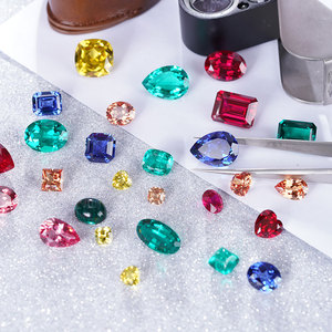 พลอยอะเล็กซานไดรต์สังเคราะห์หลากสีทรงกลม ขนาด 6.5 มม. 7.5 มม. 8 มม. 9 มม. 10 มม. พลอยอะเล็กซานไดรต์สังเคราะห์แบบหลวม - Product Image 5