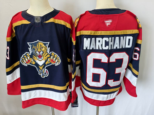 Maillot de hockey sur glace # 3 Jones/ # 16 Barkov/ # 19 Tkachuk/ # 9 Bennett/ # 63 Marchand/ # 72 Bobrovsky Short imprimé personnalisé 100% polyester - Product Image 3