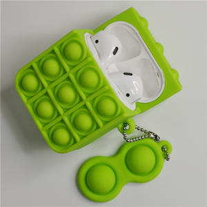 Bagsplaza Reliver Stress Sauté Il Bouger Jouets Push Bulles Écouteurs Cas De Protection Coque Souple En Silicone Cas Pour <span class=keywords><strong>Airpods</strong></span> 1 2 - Product Image 4