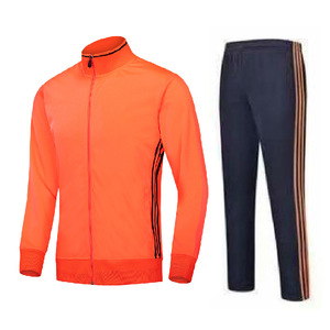 hombres y mujeres trajes de deportes de Fútbol <span class=keywords><strong>chaqueta</strong></span> de manga larga cremallera completa de entrenamiento de fútbol chándal - Product Image 5