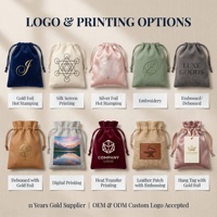 Pochette en velours personnalisée avec logo, sac cadeau à nœud en ruban pour vêtements, accessoires, écharpes, perruques, chapeaux, rangement, vente en gros, OEM