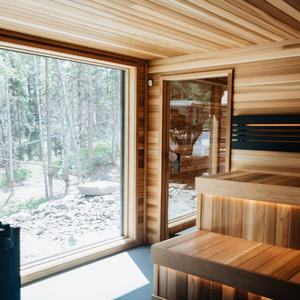 Sauna per Terapia del Calore e Recupero per 5 Persone in Cedro Rosso Canadese 18-65 ° Temperatura regolabile a C - Product Image 3