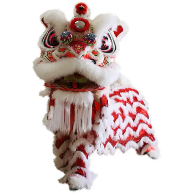 Văn hóa Trung Quốc nhảy múa sư tử sư tử hai người biểu diễn người lớn trang phục múa sư tử biểu diễn năm mới của Trung Quốc