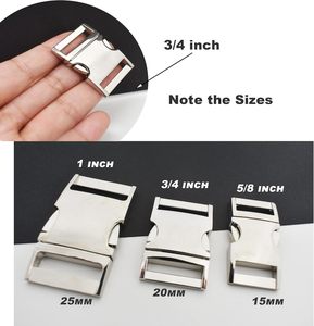 Bytiyar Buckle Pcs Inch Mm Quick Side Release <b>Clips</b> Metal Buckles For Straps Webbing Paracord Bracelet Dog <b>Collar</b> Backpack Belt - Product Image 4