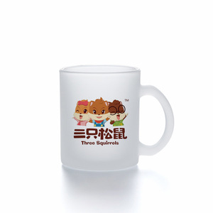Frosted Glass Mug With Handle Sublimation Custom Logo Heat Transfer <b>Drinkware</b> For Coffee Tea Water 350Ml - Product Image 5