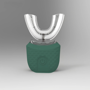 Cepillo de Dientes Eléctrico Sónico Recargable IPX7 en Forma de U de 360 Grados, Cerdas de Silicona, Carga Inalámbrica, Uso Doméstico, 4 Modos de Limpieza - Product Image 3