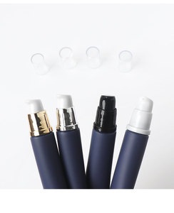 Tubo Cosmético de Plástico PE Azul Mate de 15 ml/15 g, Tubo para Loción para el Cuidado de la Piel, Tubo para Brillo Labial, con Cabezal de Masaje de Aleación de Zinc - Product Image 5