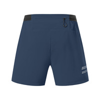 Shorts de course 2-en-1 avec cordon de serrage intégré, logo personnalisé, en nylon et élasthanne, pour homme
