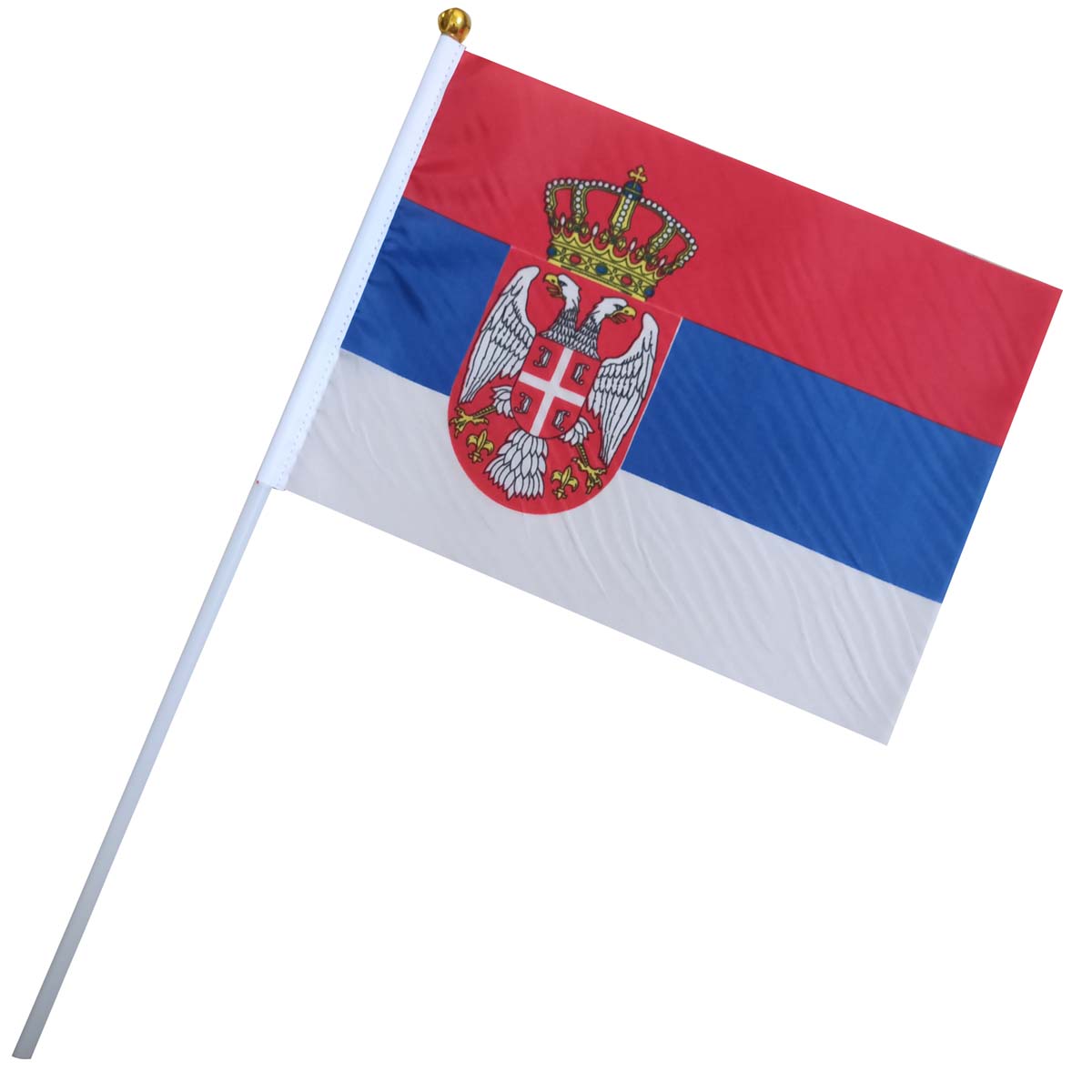 Serbie drapeau main
