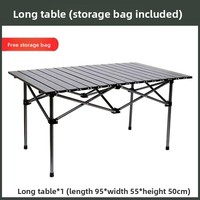 Ensemble de table pliante et de chaise Kermit en acier au carbone moderne portable pour l'extérieur - Meubles de camping