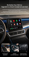 Adaptador Inalámbrico 2 en 1 para CarPlay y Android Auto GP03, Carcasa Metálica, Luz RGB, Conectividad Inteligente para Automóvil, Dongle BT 5.0/WiFi de Doble Banda, CE/FCC
