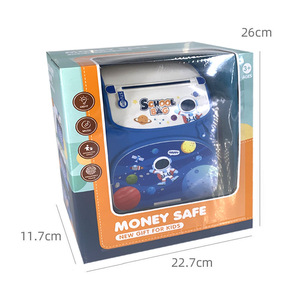 Mochila creativa con forma de hucha y contraseña de huella dactilar para niños de 4 a 6 años, juguete con pilas, regalo - Product Image 4