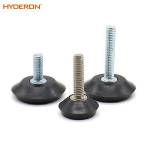 Hyderon <b>Adjustable</b> Furniture Feet Stainless Steel Shock Absorbing Anti Slip <b>Table</b> <b>Legs</b> Minimalist Design Easy Installation - Product Image 1