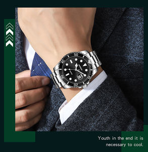 Reloj de Cuarzo SANDA 1099 para Hombre, Estilo Green Water Ghost, con Calendario Simple, Resistente al Agua 30M, Reloj de Pulsera Ejecutivo - Product Image 4