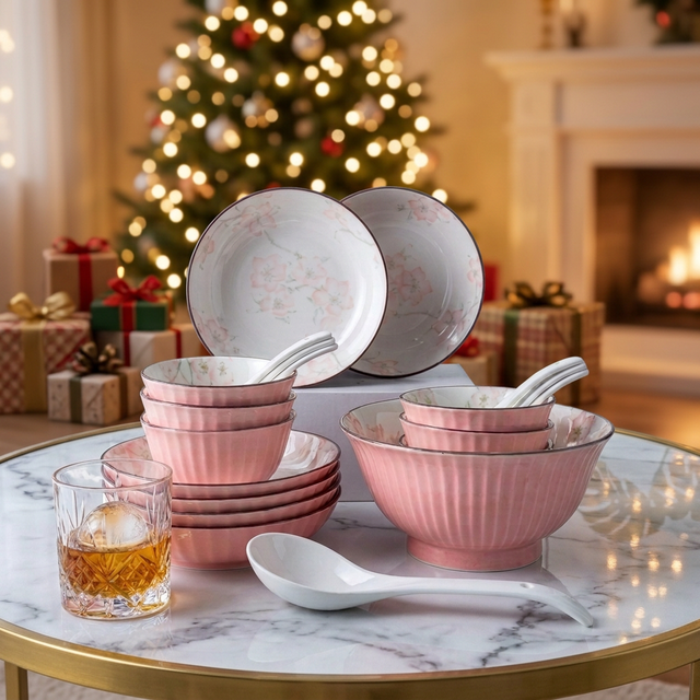 High Quality Customized Ceramic Porcelain China Promotional Luxury Restaurant Tableware Set Non-Toxic Eco-Friendly